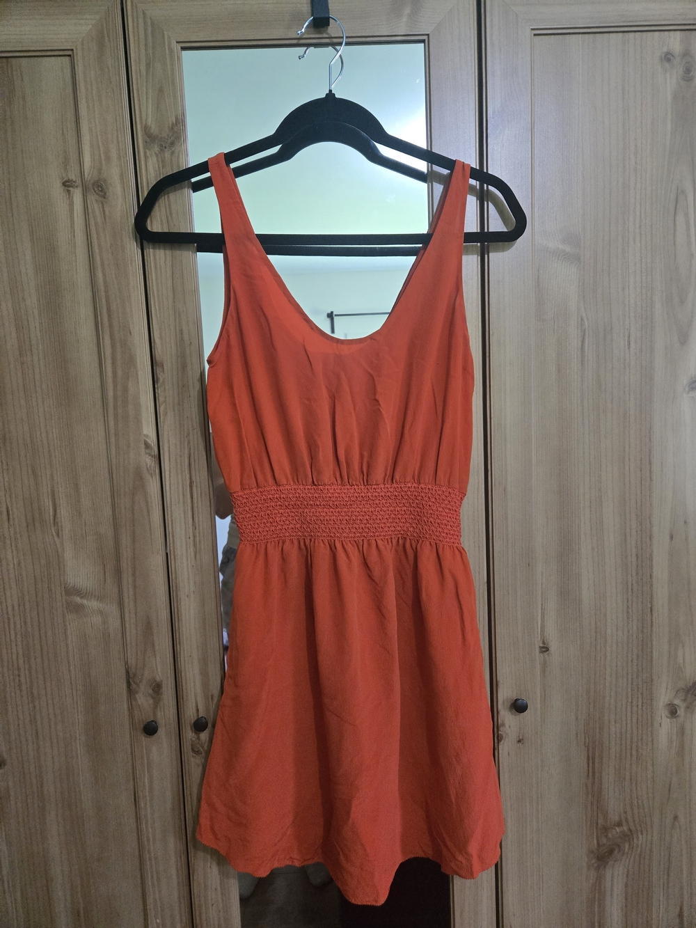 Aritzia Babaton Orange Midi Dress